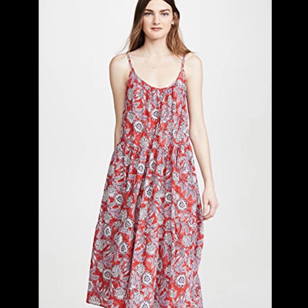 Red Floral Maxi Dress